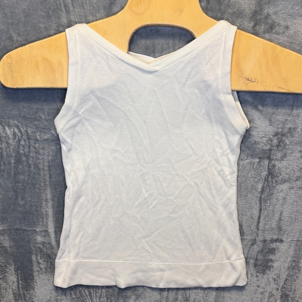 2218 | Ribbed Modal Cotton Tank Top White Minimalist Capsule Layering Women XS